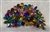 BRO-RHS-445-GOLDRAINBOW.  Gold Rainbow Rhinestone Brooch