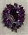 BRO-RHS-448-SILVERPURPLE.  Silver Metal - Purple Crystal Rhinestone Brooch