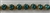 CHN-RHS-001-AQUAGOLD.  AQUA CRYSTAL RHINESTONE ON GOLD CHAIN - 3/8 INCH WIDE