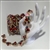 CHN-RHS-052S-REDGOLD. Red and Clear Crystal Rhinestones on Gold Metal Chain - 1 Inch Wide