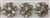 CHN-RHS-063-SILVER. Clear Crystal Rhinestone Chain - Clear Crystals Set in Silver Claws on a Silver Metal Backing - 1.25 Inch Wide