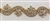 CHN-RHS-065-GOLD. CRYSTAL RHINESTONE ON GOLD METAL CHAIN - 3/4 INCH WIDE - PRICE IS PER YARD