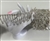 CHN-RHS-067-SILVER. CRYSTAL RHINESTONE ON SILVER METAL CHAIN - 1 5/8 INCH WIDE - $21 PER YARD