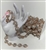 CHN-RHS-068-ROSEGOLD. CRYSTAL RHINESTONE ON ROSE GOLD METAL CHAIN - 3/4 INCH WIDE - $16 PER YARD