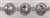 CHN-RHS-068-SILVER. CRYSTAL RHINESTONE ON SILVER METAL CHAIN - 3/4 INCH WIDE - $16 PER YARD