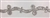 CHN-RHS-069-SILVER. CRYSTAL RHINESTONE ON SILVER METAL CHAIN - 1 INCH WIDE - $15 PER YARD