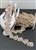 CHN-RHS-072-ROSEGOLD. ROSE-GOLD CRYSTAL RHINESTONE ON SILVER METAL CHAIN - 1 INCH WIDE