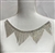 CHN-RHS-081-AB.   AB CRYSTAL RHINESTONE ON SILVER METAL CHAIN - 1/2 INCH WIDE