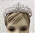 CWN-103-SILVER-CRYSTAL-PEARL. WHOLESALE CROWN, CLEAR CRYSTALS AND PEARLS ON SILVER METAL