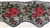 FLR-TRM-820-GREENROSE. Green and Rose Sew-On Floral Embroidery Lace Trim - Sold By The Yard. 7 Inch Wide