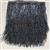 FRI-BED-107-CHARCOAL.  Beaded Fringe - Charcoal Color - 6" Wide - On Gray Tape - 1 yard