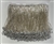 FRI-BED-109-SILVER - Beaded Fringe - Silver Color - 5" Wide - On Silver Tape - 1 yard