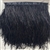 FTR-OST-100-BLACK. Ostrich Feather Black - 7 INCH