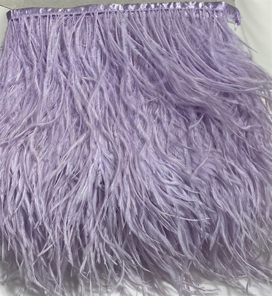 FTR-OST-100-LILAC. Ostrich Feather Lilac- 7 INCH