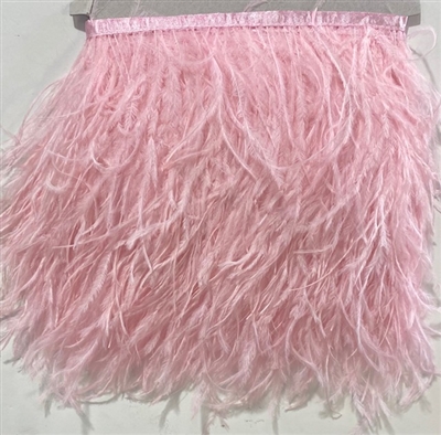 FTR-OST-100-PINK. Ostrich Feather Pink - 7 INCH