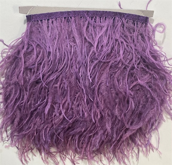 FTR-OST-100-PURPLE. Ostrich Feather Purple - 7 INCH