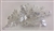 HDP-100-SILVER-CRYSTAL. WHOLESALE HEAD-PIECE, CLEAR CRYSTALS WITH SILVER BACKING ON A COMB