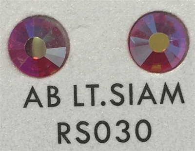 Premium Hot Fix Rhinestone - AB Lite Siam