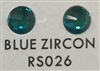 Flat Back / No-Glue Loose Crystal Rhinestone - Blue Zircon