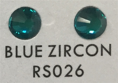 Flat Back / No-Glue Loose Crystal Rhinestone - Blue Zircon