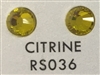 Flat Back / No-Glue Loose Crystal Rhinestone - Citrine