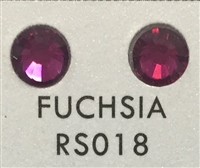 Flat Back / No-Glue Loose Crystal Rhinestone - Fuchsia