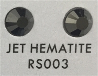 Premium Hot Fix Rhinestone - Jet Hematite
