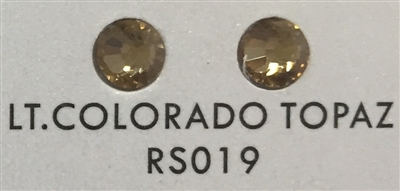 Flat Back / No-Glue Loose Crystal Rhinestone - Lite Colorado Topaz