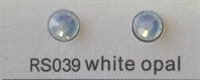 Flat Back / No-Glue Loose Crystal Rhinestone - White Opal