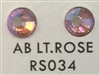 Low-Lead Machine Cut (MC) Hot Fix Rhinestone - AB Lite Rose
