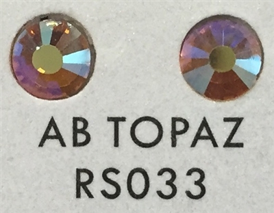Low-Lead Machine Cut (MC) Hot Fix Rhinestone - AB Topaz