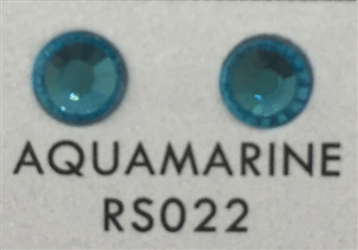 Low-Lead Machine Cut (MC) Hot Fix Rhinestone - Aquamarine