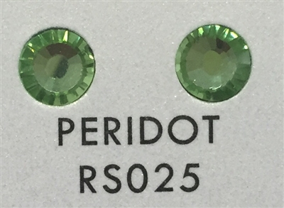 Low-Lead Machine Cut (MC) Hot Fix Rhinestone - Peridot