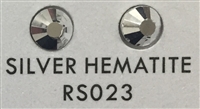Low-Lead Machine Cut (MC) Hot Fix Rhinestone - Silver Hematite