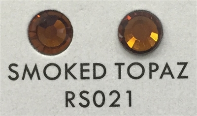 Low-Lead Machine Cut (MC) Hot Fix Rhinestone - Smoked Topaz