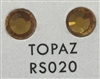 Low-Lead Machine Cut (MC) Hot Fix Rhinestone - Topaz