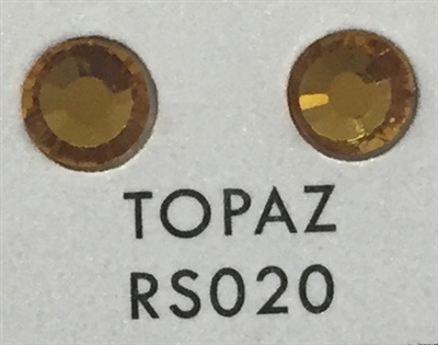 Low-Lead Machine Cut (MC) Hot Fix Rhinestone - Topaz