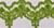 LNS-BBE-101-AppleGreen.  3.0"-wide Bridal Lace with Beads - Apple Green