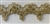 LNS-BBE-101-GOLDMETALLIC.  3.0"-wide Bridal Lace with Beads - Gold Metallic