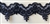 LNS-BBE-101-NavyBlue.  3.0"-wide Bridal Lace with Beads - Navy Blue