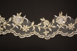 LNS-BBE-174.  Bridal Lace with Beads