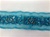LNS-BBE-183-BLUE.  BEADED BRIDAL LACE - 1.5 INCH