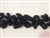 LNS-BBE-199-BLACK.  BRIDAL BEADED TRIM - BLACK- 1.25 INCH WIDE