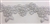 LNS-BBE-203-WHITESILVER.  WHITE BRIDAL BEADED LACE WITH SILVER BORDERS ON ORGANZA