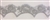 LNS-BBE-206-SILVER. BRIDAL BEADED LACE - 2 " WIDE