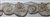LNS-BBE-217-GOLD. BRIDAL EMBROIDERED LACE WITH SEQUINS - 1 3/4 " WIDE