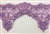 LNS-BBE-228-LILAC. Lilac Bridal Lace with Exquisite Embroideries, Lilac Pearls and Raised Flowers - 5 Inch Wide