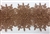 LNS-BBE-252-BRONZE. Bronze Bridal Lace with Multi-Layer Raised Flowers - 5 Inch Wide