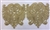 LNS-BBE-258-GOLD.  Gold Bridal Lace - 6.5 Inch Wide - Sold By the Yard