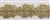 LNS-BBE-301-GOLD. EMBROIDERED BRIDAL BEADED LACE WITH PEARLS - 1.5" - GOLD